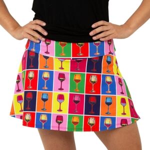Queen of the‎ court Red Winehol Swing Skirt women size xl